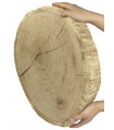 Holzscheibe Eiche, Durchmesser 45-50 cm, Dicke 6 cm, ohne Rinde